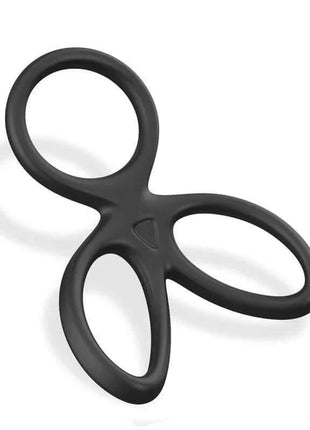 Triple Penis and Testicles Ring Liquid Silicone