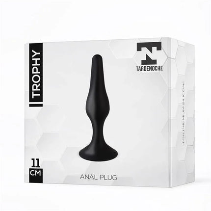 Trophy Anal Plug 11 cm Silicone Black