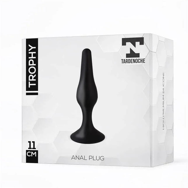 Trophy Anal Plug 11 cm Silicone Black