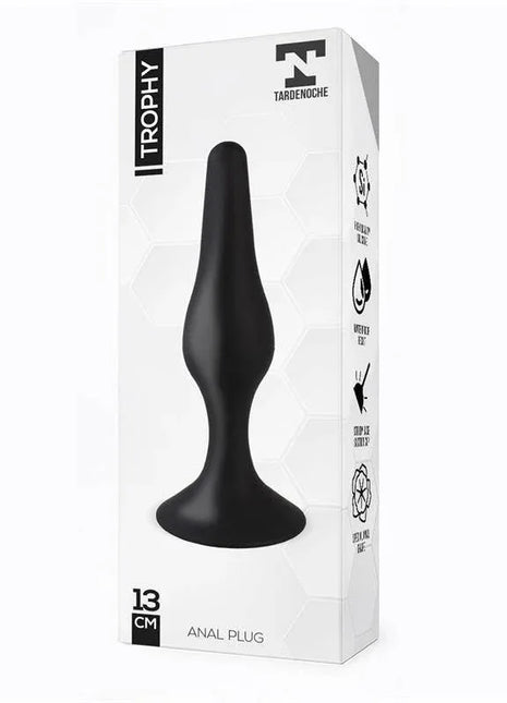 Trophy Anal Plug 13 cm Silicone Black