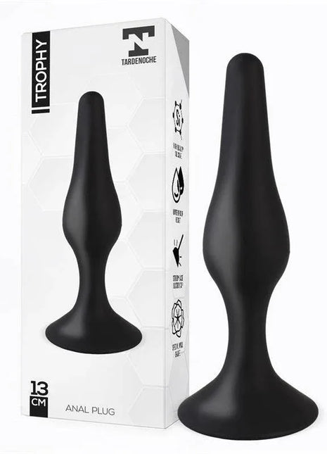 Trophy Anal Plug 13 cm Silicone Black