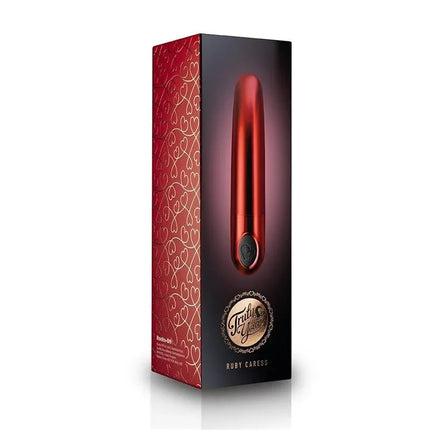 Vibrating Bullet Ruby Caress Metallic Red