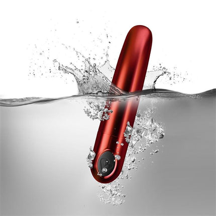 Vibrating Bullet Ruby Caress Metallic Red