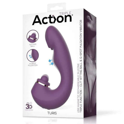 Turis Soft Hitting Ball with G-Spot Pulsation and Vibration