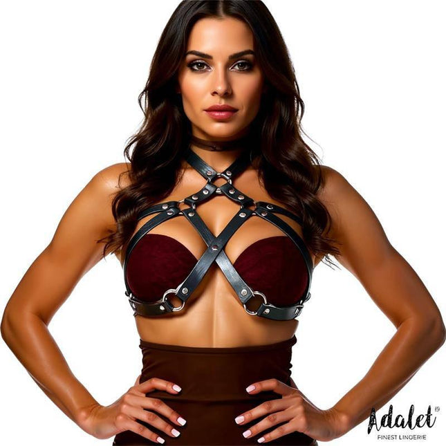 Vegan Leather Chest Harness - One Size