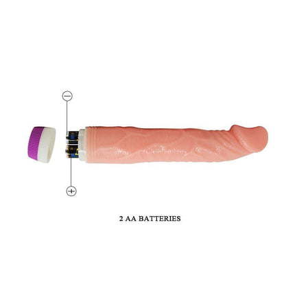 Vibe Flesh 22 cm Vibrator - Realistic Style