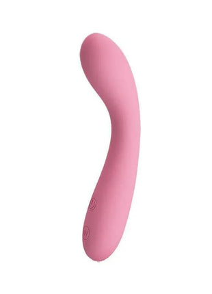 Vibe Gloria Soft Pink dual-motor silicone vibrator with ergonomic design and 30 vibration settings