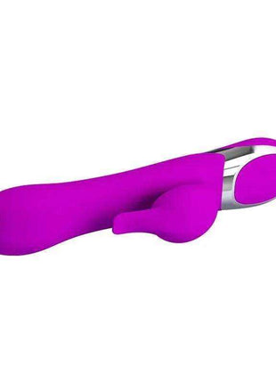Vibe Neil Inflatable personal massager in vivid magenta with a smooth curved body and silver oval end detail