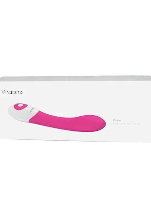 Vibe Pulse Fuchsia personal massager with a smooth bright fuchsia body, white tip and circular control button
