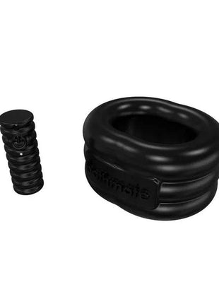Close-up of the sleek, flexible Vibe Ring Stretch on a finger showcasing its modern, comfortable design
