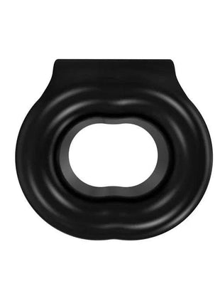 Close-up of Vibe Ring Stretch on finger showcasing flexible, stylish, and comfortable design