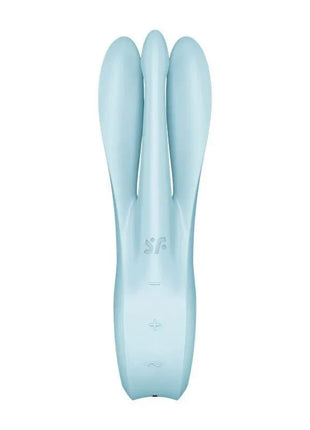 Vibe Threesome 1 Light Blue ergonomic silicone vibrator with multiple modes and water resistance