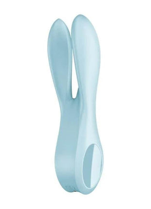 Vibe Threesome 1 Light Blue ergonomic silicone vibrator with multiple settings