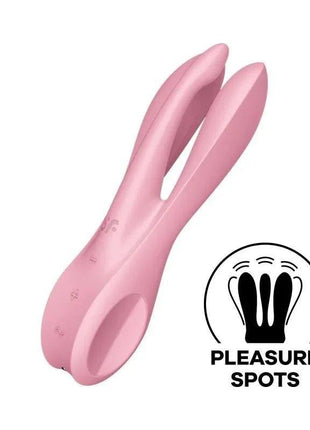 Vibe Threesome 1 Pink ergonomic silicone vibrator with multiple settings and USB rechargeable design