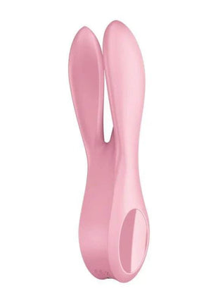 Vibe Threesome 1 Pink triple-action waterproof silicone vibrator with ergonomic design and multiple vibration settings