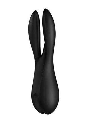 Vibe Threesome 2 Black sleek black tri-zone vibrator with multiple vibration settings and ergonomic design