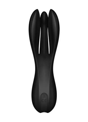 Vibe Threesome 2 Black triple stimulation vibrator in sleek black design
