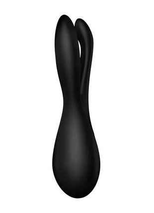 Vibe Threesome 2 Black triple stimulation sleek black personal vibrator device