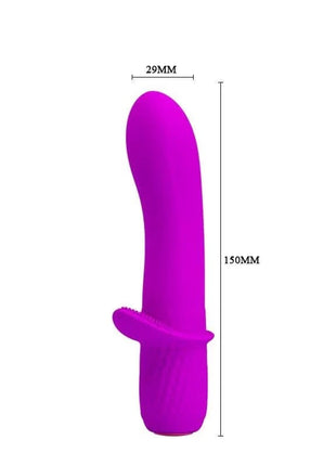 Vibe Troy USB Silicona Purple waterproof silicone vibrator with ergonomic design and USB charging port
