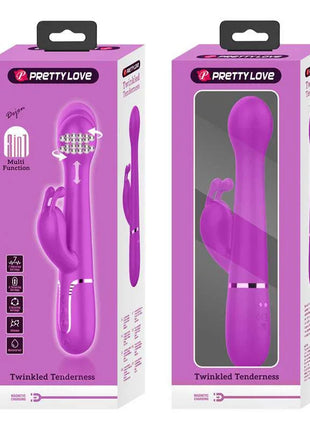 Vibe with Thrusting and Rotating Beads Dejon Pink