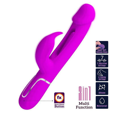 Vibe with Tongue Kampas Pink Dual-Motor