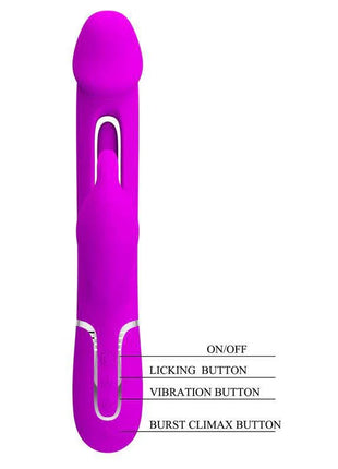 Vibe with Tongue Kampas Pink Dual-Motor