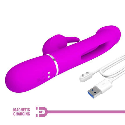 Vibe with Tongue Kampas Pink Dual-Motor