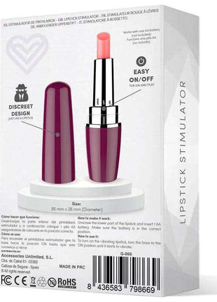 Viblips Lipstick Stimulator purple shade for vibrant, hydrating lips