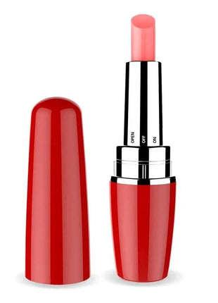 Viblips Lipstick Stimulator Red bold red lipstick tube with moisturizing formula