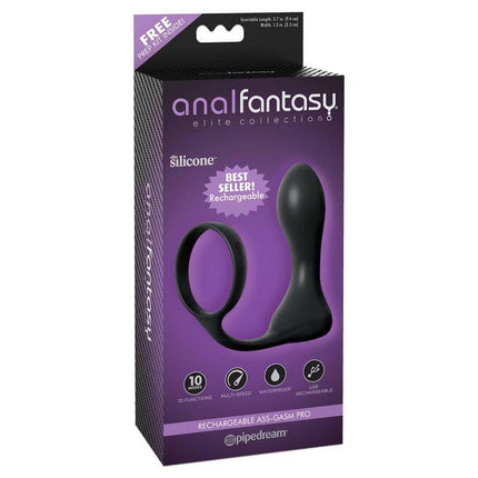 Vibrating Ass-Gam Black