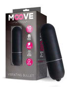 Compact black vibrating bullet with 10 speed settings