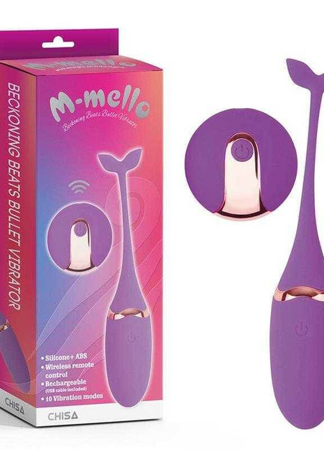 Vibrating Bullet Remote Control Beckoning Beats USB Silicone 5,9