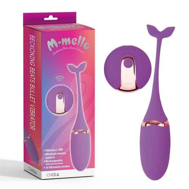 Vibrating Bullet Remote Control Beckoning Beats USB Silicone 5,9