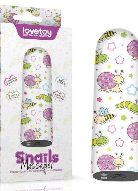 Compact vibrating bullet snails in sleek design for personal and partner pleasure
