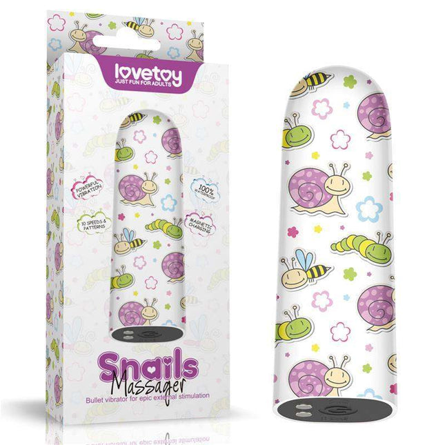 Compact vibrating bullet snails in sleek design for personal and partner pleasure
