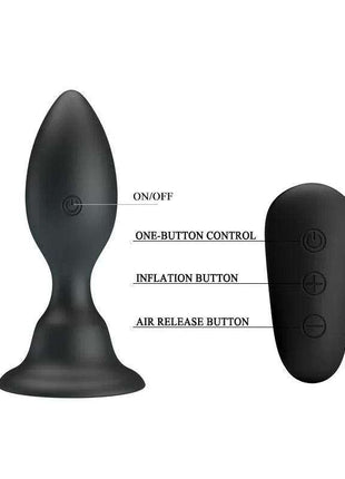 Rechargeable waterproof vibrating butt plug with multiple settings