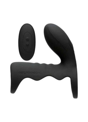 Black vibrating cock cage with wireless remote for enhanced intimate pleasure