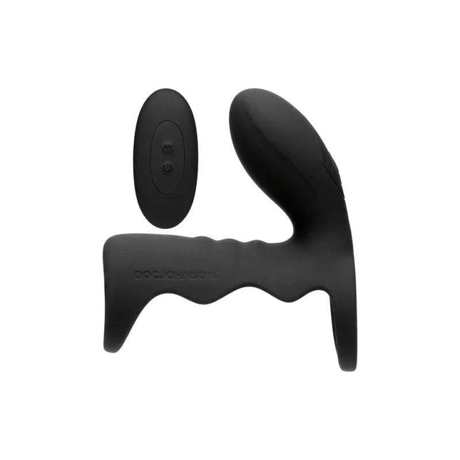 Black vibrating cock cage with wireless remote for enhanced intimate pleasure