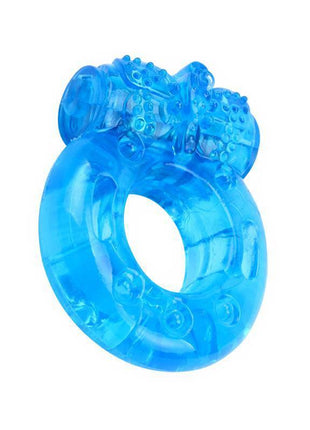 Vibrating Cock Ring 1.8 cm Blue