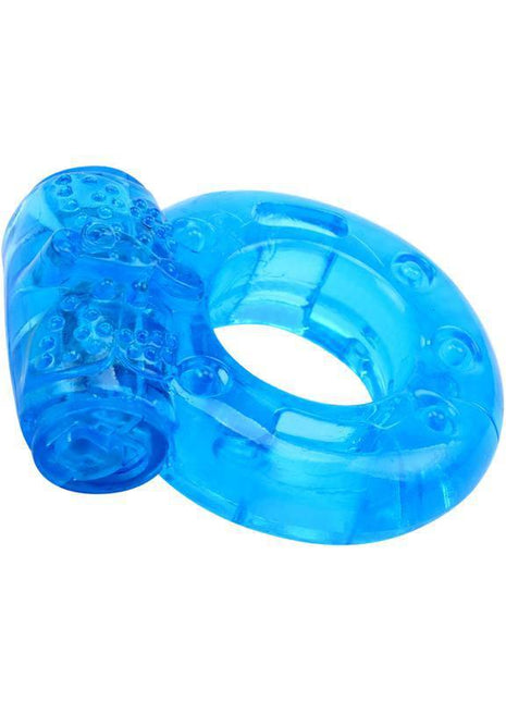 Vibrating Cock Ring 1.8 cm Blue