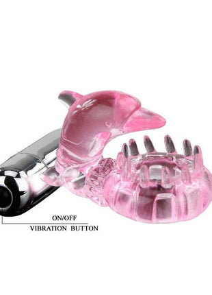Vibrating Cock Ring Love Dolphig Ring Pink