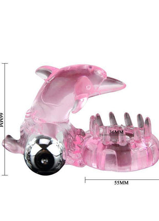 Vibrating Cock Ring Love Dolphig Ring Pink