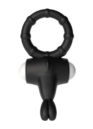 Vibrating Cockring Power Clit Black