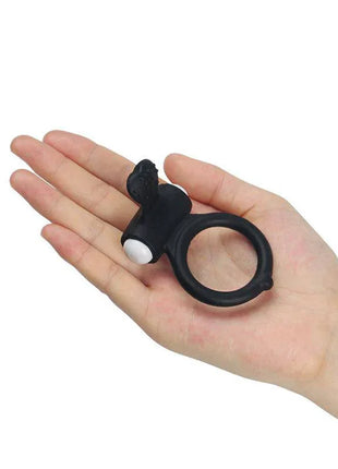 Vibrating Cockring Power Clit Black
