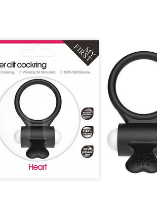 Vibrating Cockring Power Clit Black