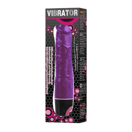 Vibrating Dildo Purple with Multiple Speeds