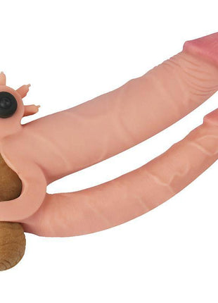 Vibrating Double Penis Sleeve with Vibration +1