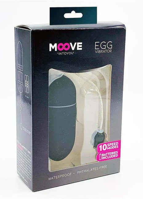 black vibrating egg with 10 functions for versatile pleasure