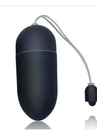 Black vibrating egg with 10 functions for versatile pleasure
