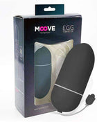 Black vibrating egg with 10 functions for versatile pleasure
